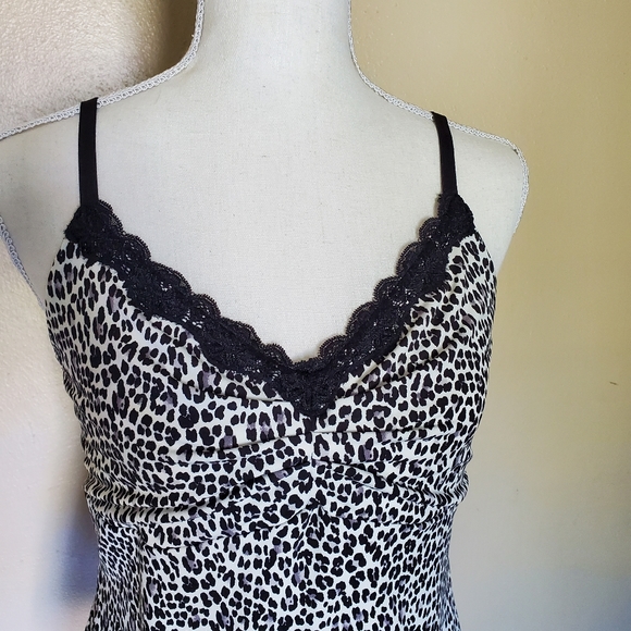 White House Black Market Lepoard Animal Print Tank Top Large - Picture 4 of 6